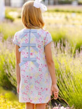 NWT TBBC Beaufort Bonnet Betts Bow Dress Merry Little Meadow Floral Size 4T